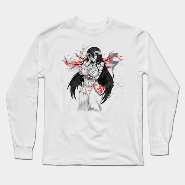 Pencil crumbs Succubus under sakura Long Sleeve T-Shirt by stingi